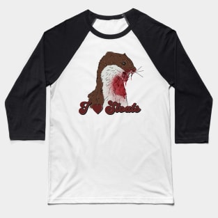 I Love Stoats Baseball T-Shirt